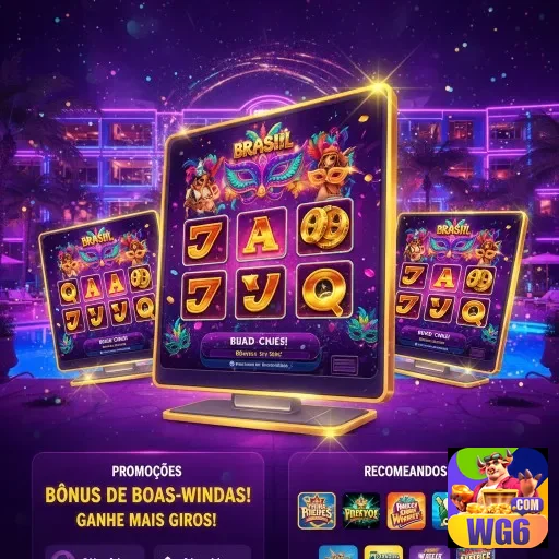 wg6 exibe interface de slots com bônus atrativos no Brasil.