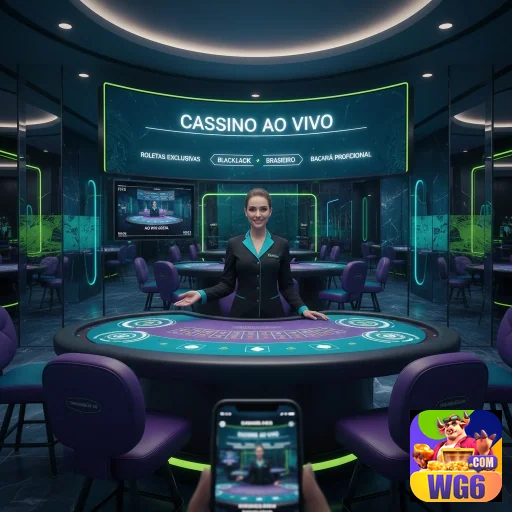 Jogadora acessa cassino ao vivo facilmente no wg6.