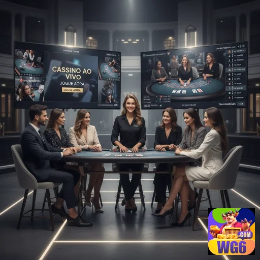 Jogadores em um cassino ao vivo na plataforma wg6.