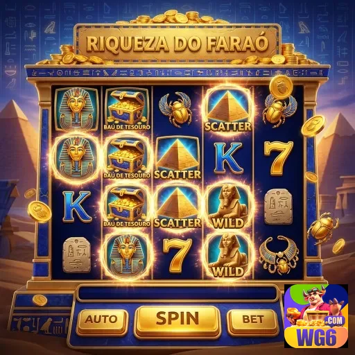 Slots 'Riqueza do Faraó' com bônus exclusivos no wg6.