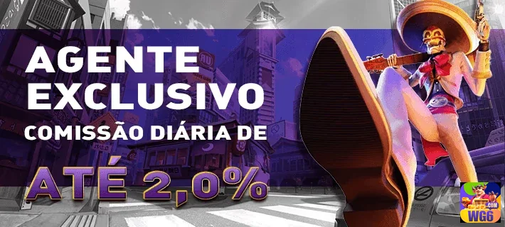 wg6 apresenta agente VIP com comissões para jogadores.