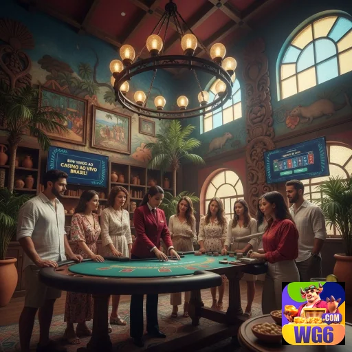 wg6 oferece serviços VIP em um cassino ao vivo animado.