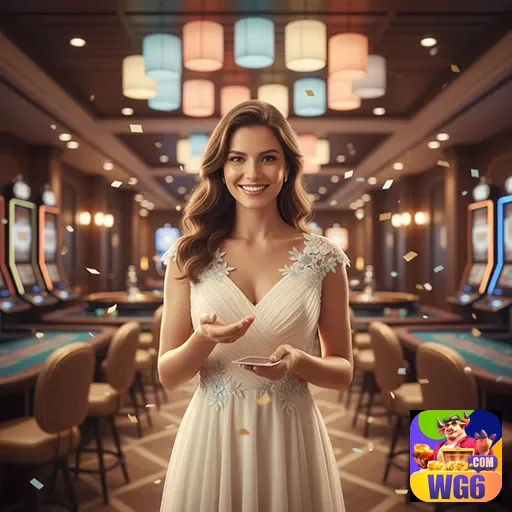 Mulher sorridente apresentando serviços VIP na wg6.